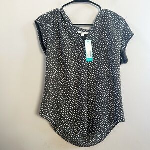 Stitch fix Lillian fun2fun dotted blouse XS‎